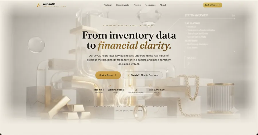 AurumOS product screenshot